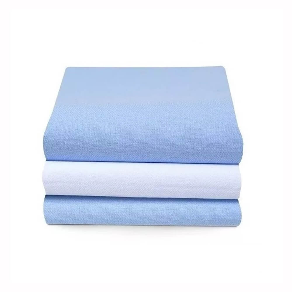 Kit Cueiro Papi Karinho Flanelado Liso Azul – 3 Peças 80cm x 50cm