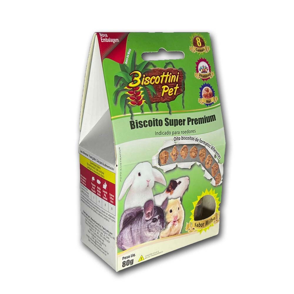 Biscoito Super Premium Para Roedores - Aves da Mata