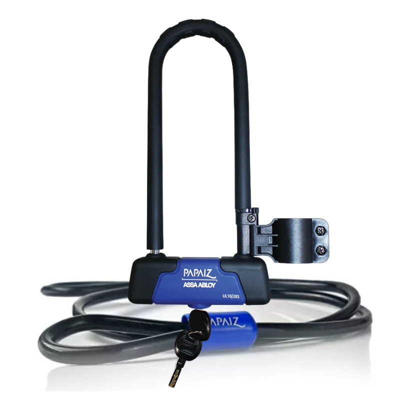 Cadeado Trava  U-lock + Cabo Para Bicicleta E Moto UL10/285