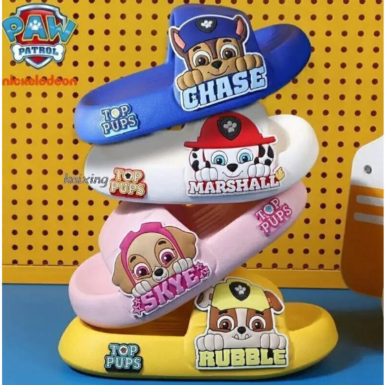 Papete Infantil Patrulha Canina PAW Nuvem Slide Juvenil Unissex Chinelo Sandália Macio Lindas cores