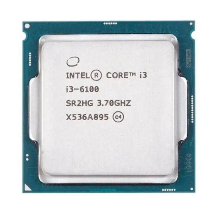 Processador gamer Intel Core i3-6100 CM8066201927202 de 2 núcleos e 3.7GHz gráfica integrada