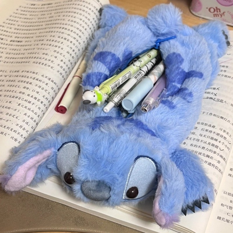 Stitch Estojo De Pelúcia Kawaii Anime Caneta Bolsa Estudante Caixa De Papelaria Presente Para Crianças