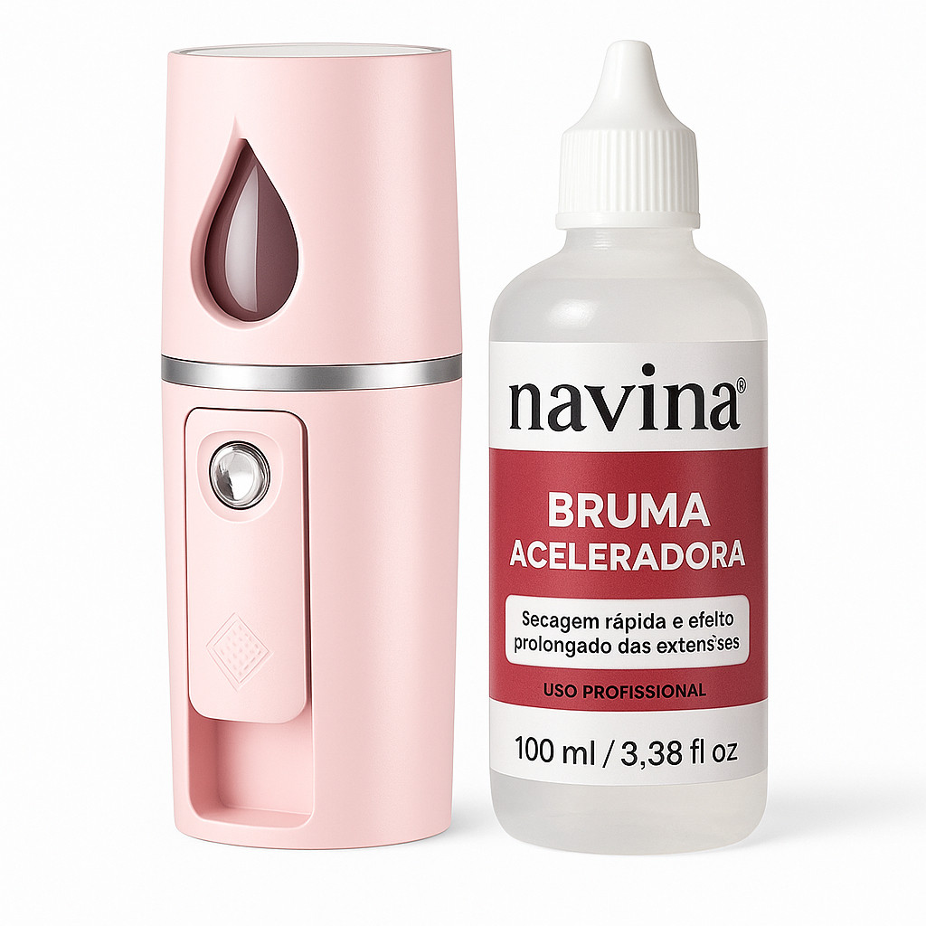 Nano Vapor Umidificador e Bruma Aceleradora para Extensão de Cílios Profissional