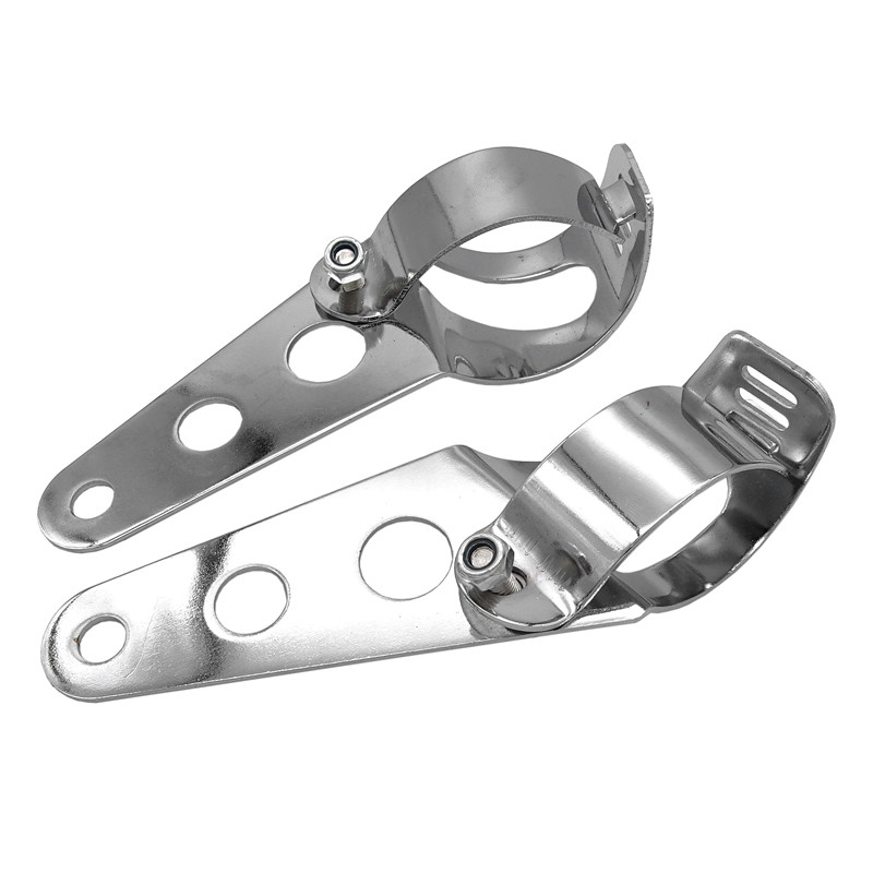 Suporte De Montagem Do Farol Da Motocicleta Garfo Orelhas Ajustador Braçadeira Titular Universal Para Chopper Bobber Caf