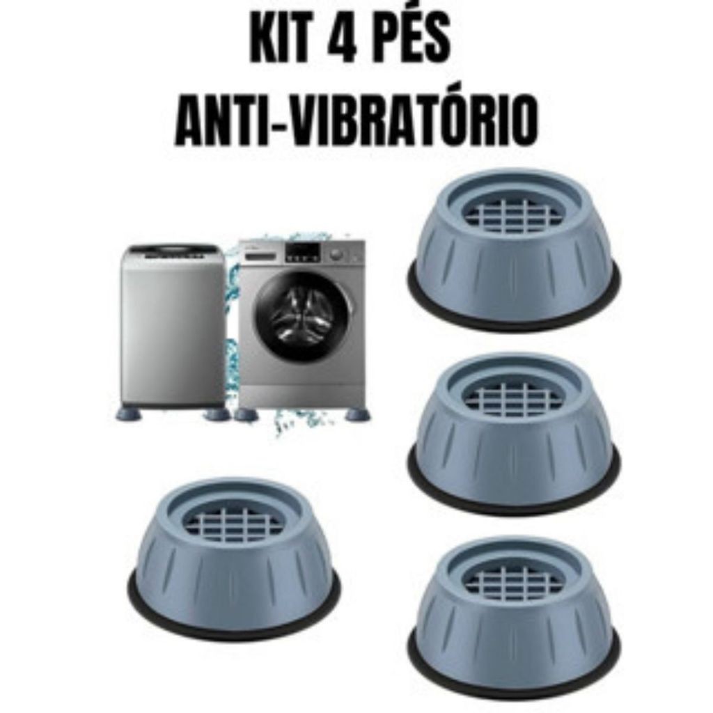 4 Pé Lava E Seca Secadora Geladeira Anti Vibração Fogão Máquina Lavar Frontal Nivelador 4 Peças