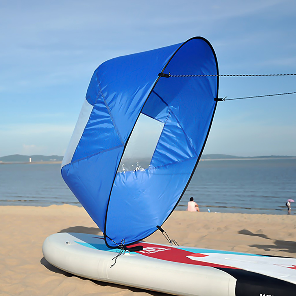 Kit De Vela De Vento Downwind De 42 Polegadas Portátil Upwind Wind Paddle Para Caiaque Barco Veleiro Canoa