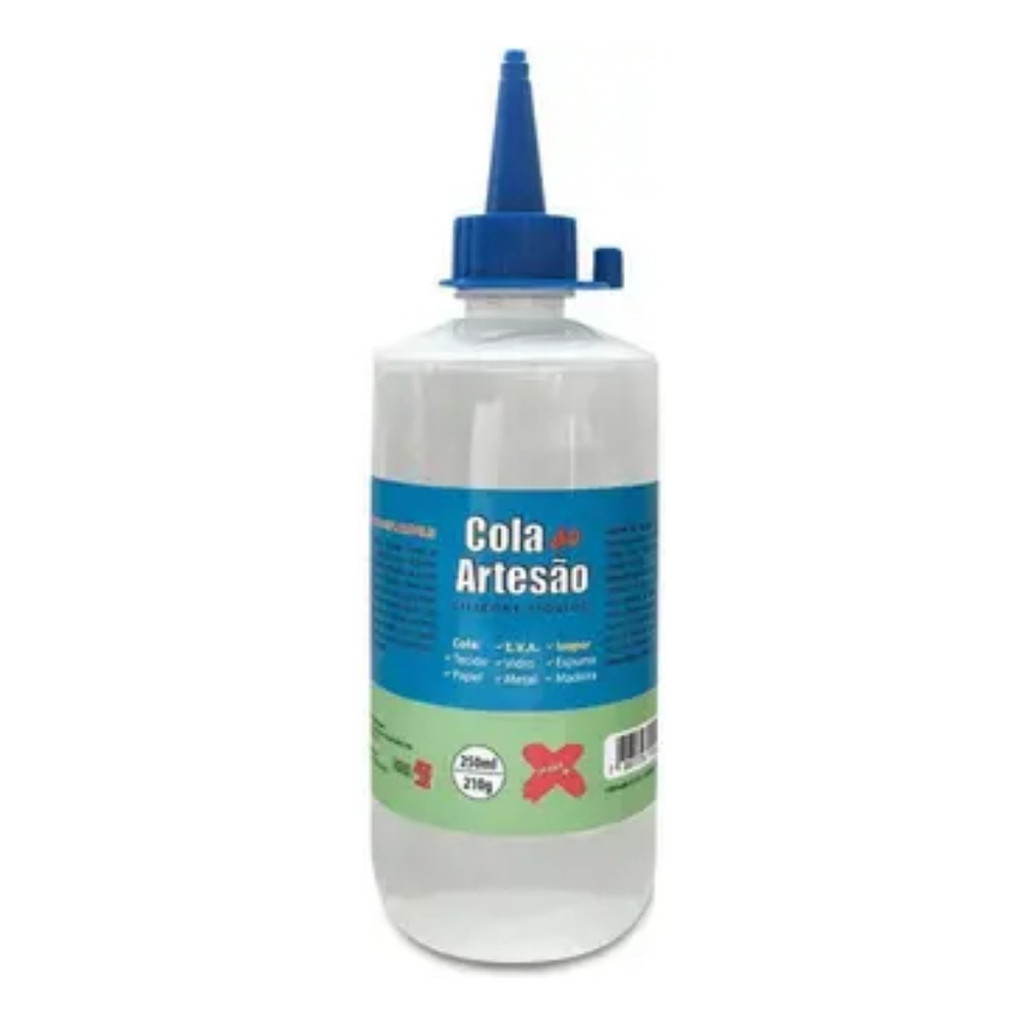 Cola Silicone Líquida Artesanato Alta Fixação Caixa com Opções de Tamanho