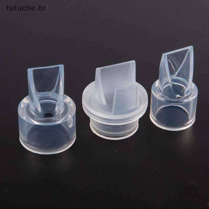 TU 2 Peças De Válvula Bico De Pato De Cor Sólida Bomba Tira Leite Proteção Contra Refluxo Da Silicone Mamilo De Alimenta