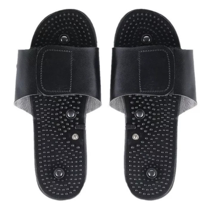 Chinelo Massageador Com Eletrodos Para Aparelho TENS/FES – Estímulo Muscular/ Fisioterapia e Acupuntura em Casa - WL