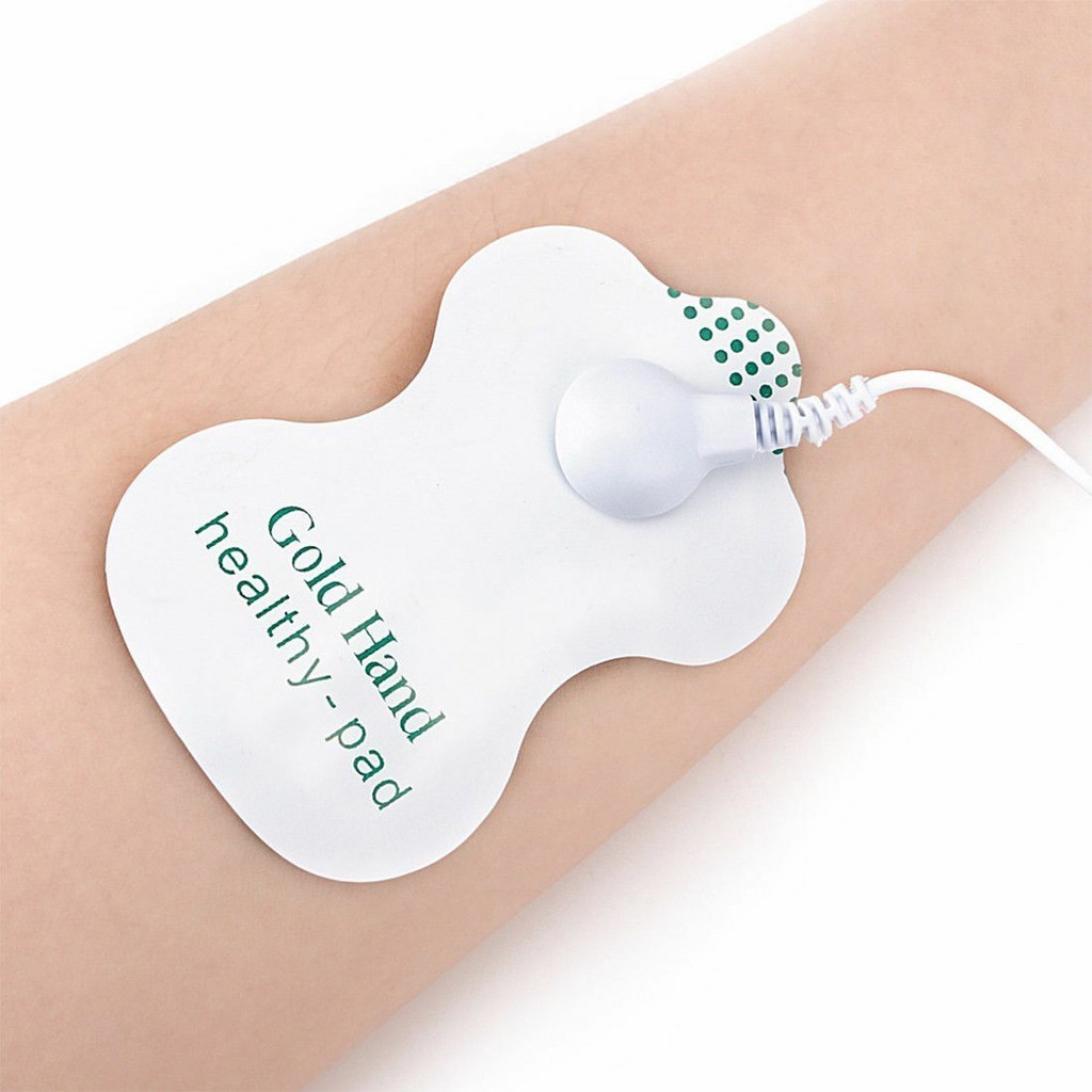 Kit 10 eletrodos adesivo gel tens para aparelhos de fisioterapia e massagem