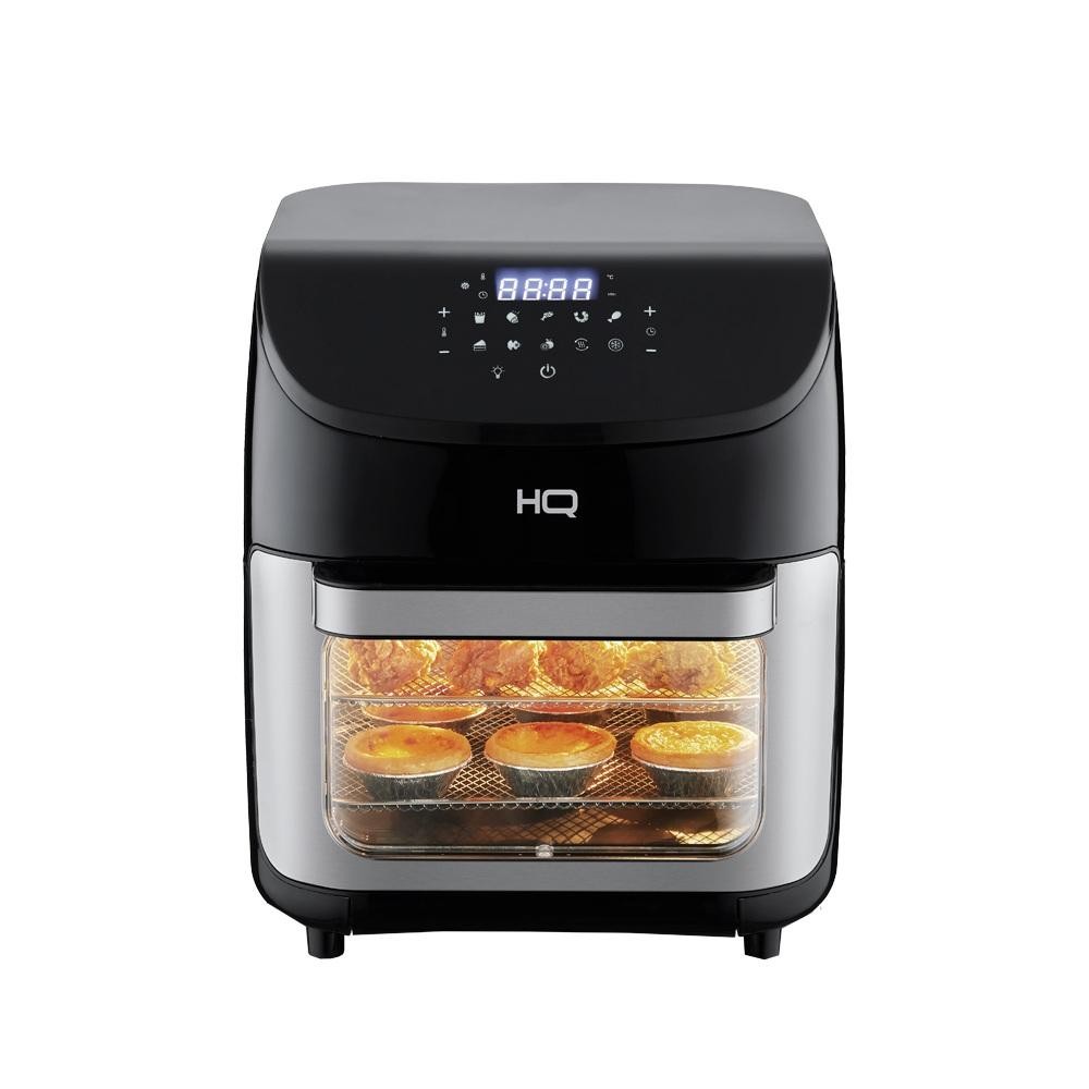 Fritadeira Sem Óleo AirFryer Oven HQ 5 em 1 12 litros Digital Com visor Preta HQ-AFO12LDVG