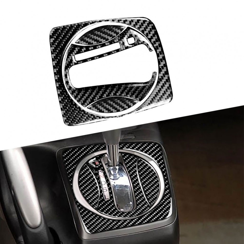 <FARI>4Pcs For honda Civic 8th 2006-2011 Carbon Fiber Auto Gear Shift Panel Cover Trim