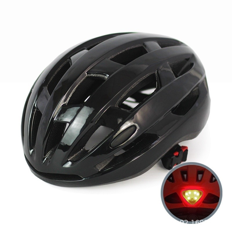Capacete Ciclismo Com Sinalizador De Led Leve E Resistente Bicicleta Adulto Bike