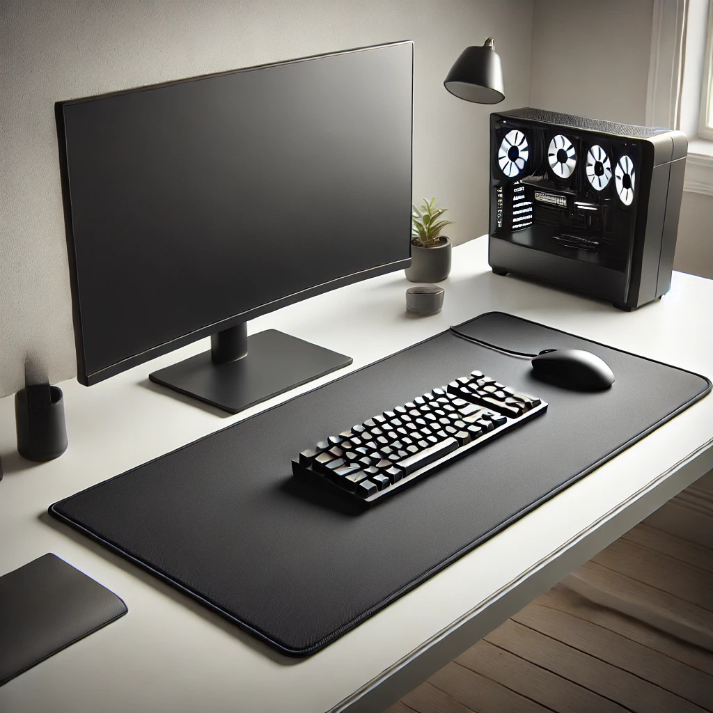 Mouse Pad Gamer Grande 70x35cm – Antiderrapante, Borda Costurada, Superfície Rápida P/ Trabalho Ou Jogo