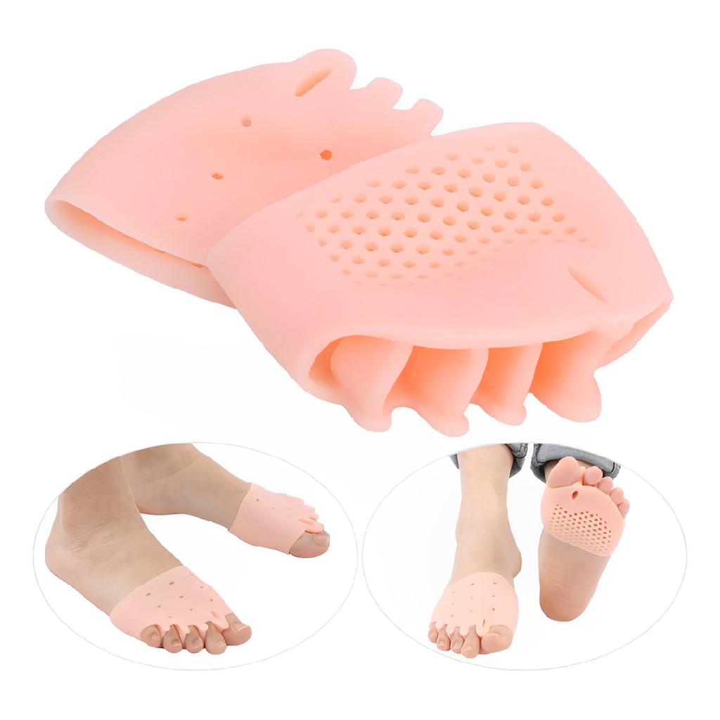 1 Par Protetor Palmilha Planta Pe Separador De Dedos Produto Importado Silicone Macio