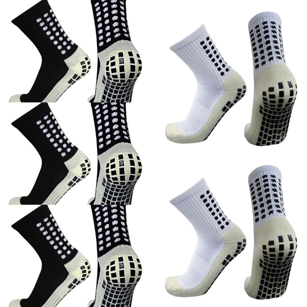 KIT 5 PARES De Meias Esportivas Futebol Basquetebol Algodão Antiderrapantes De Alta Qualidade