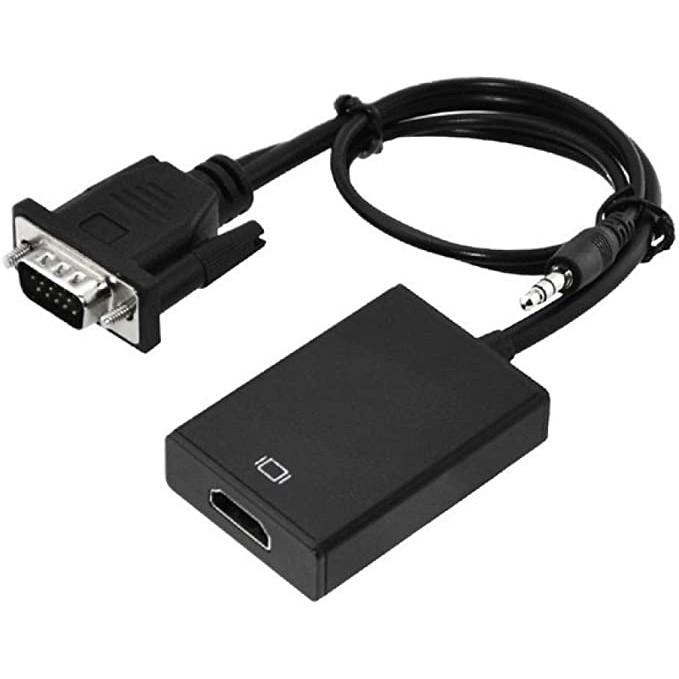 Cabo Conversor VGA para HDMI com Áudio e Vídeo 1080p Alimentação por USB X-011