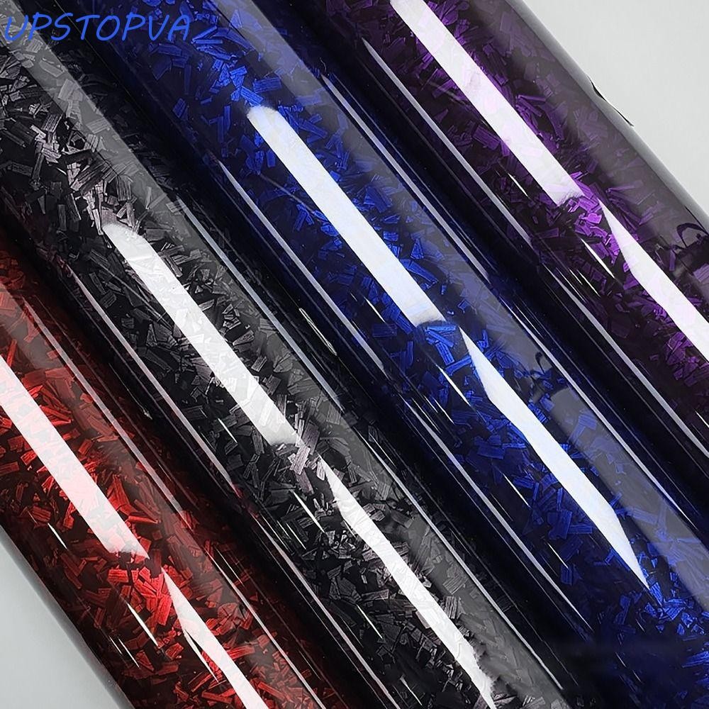 Adesivos Para Carroceria De Motocicleta Upstopao , Filme De Vinil De Fibra De Carbono Forjado De Alto Brilho , 50x30CM