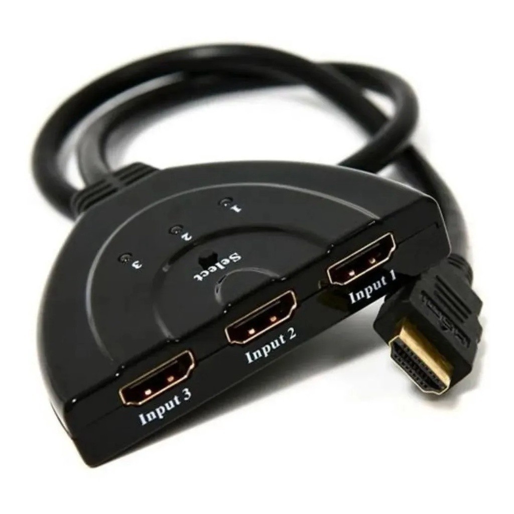 Hub Switch Hdmi 3x1 Extesor 3 Portas 4k 1080p Chaveador Note Pronta entrega