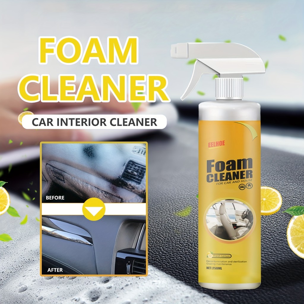 Limpador De Espuma Multifuncional Para Descontaminação Do Interior Carro , Limpeza De Assento De Couro