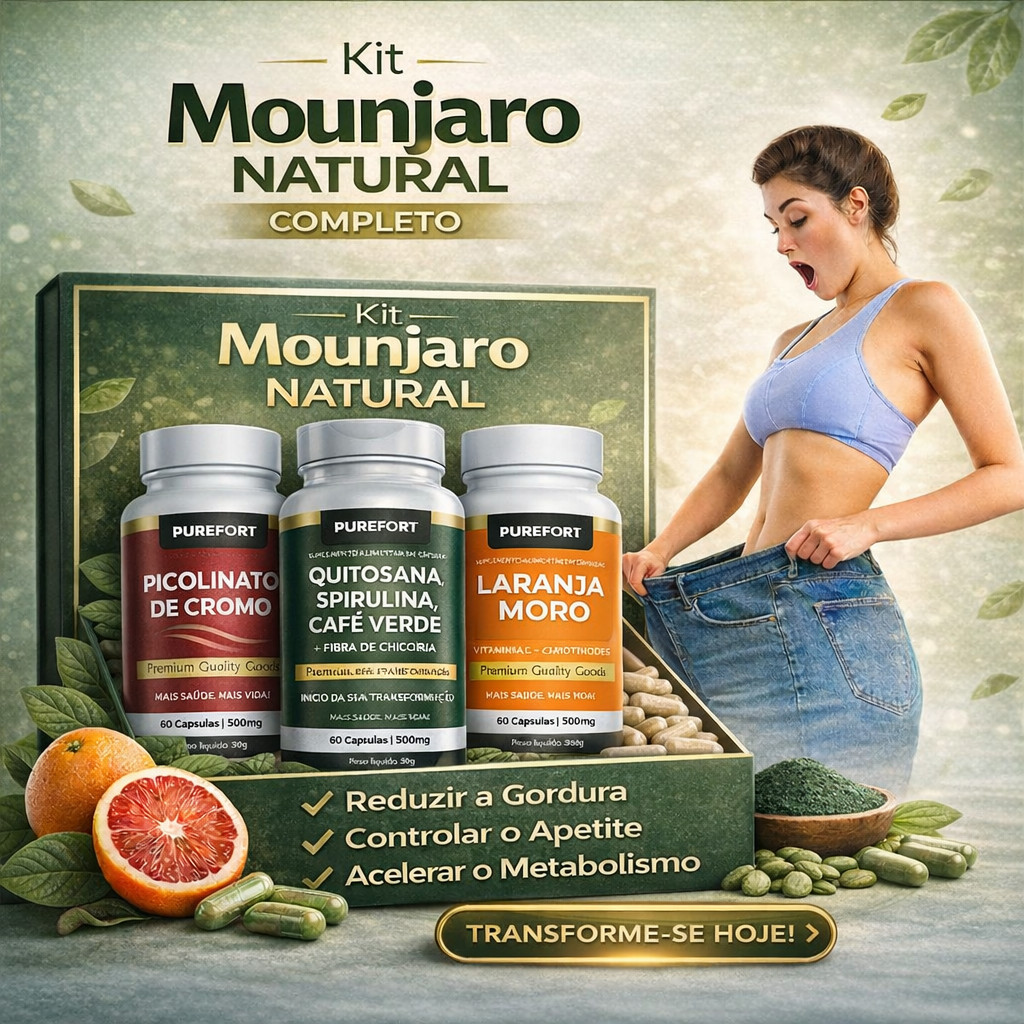 Quitosana + Spirulina + Psyllium + Laranja M. + Cromo + Vitamina C | 180 Cápsulas | 600mg