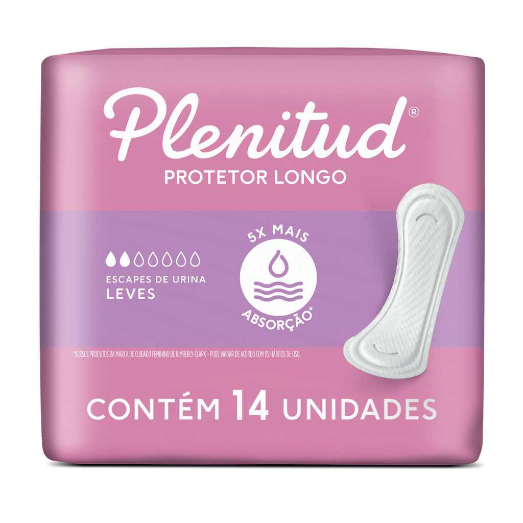 Protetor Longo Plenitud Femme para Escapes de Urina