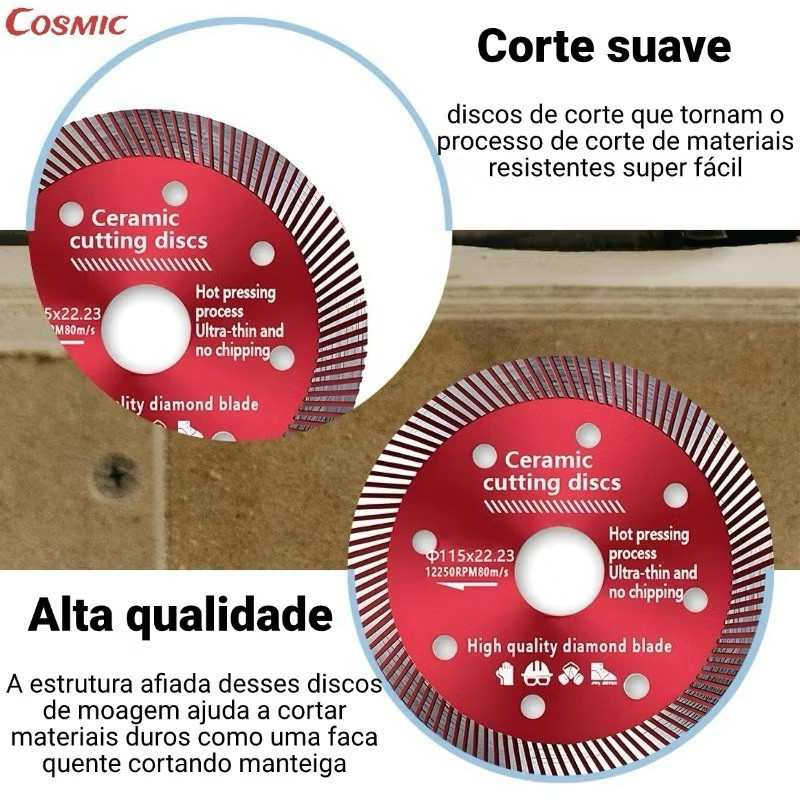 Disco De Corte Diamantado Para Porcelanato 105mmx20mm Ferramenta muito útil