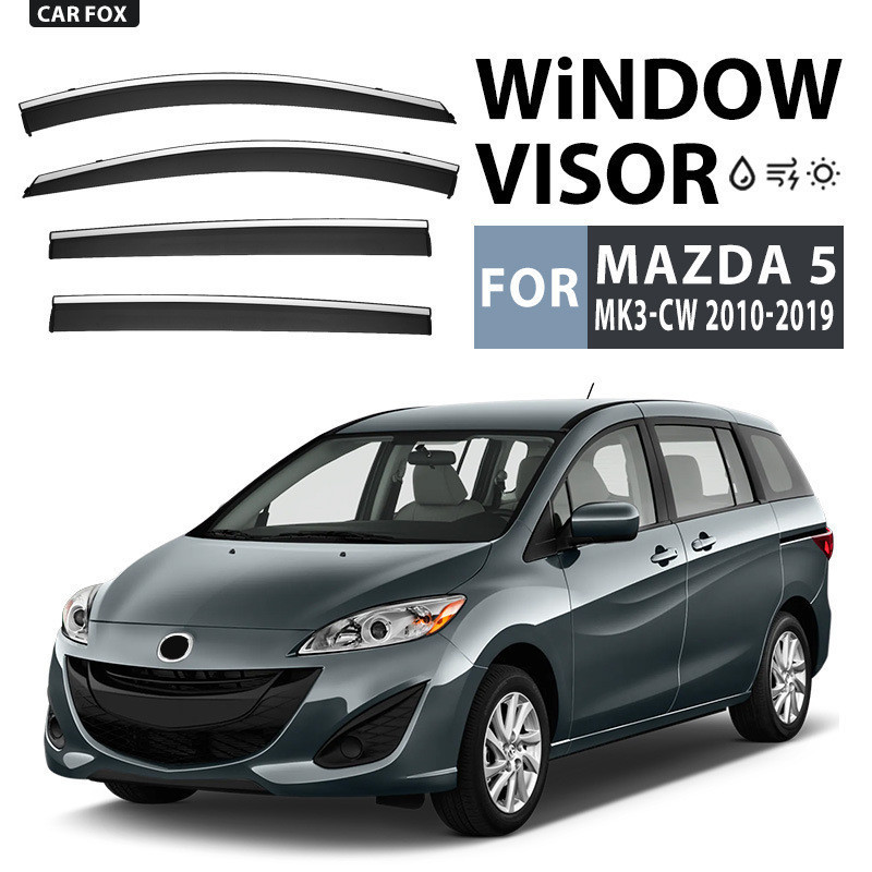 Adequado para Mazda 5 bloco de chuva espelho retrovisor chuva sobrancelha MAZDA5CPCRCWWindowvisor