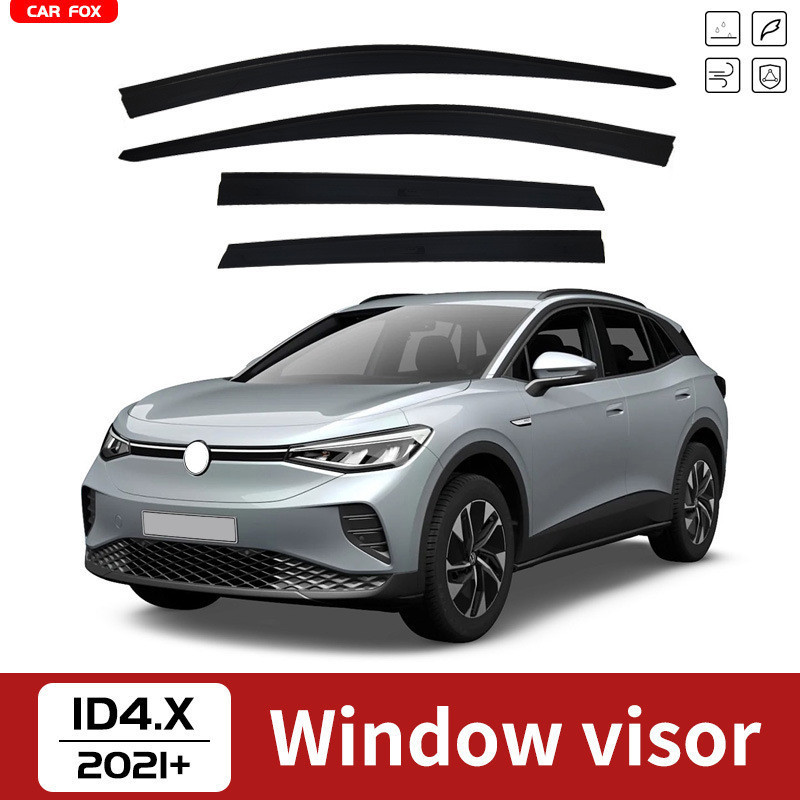 Adequado para Volkswagen ID4.X Rain Gear Espelho Retrovisor Chuva Sobrancelha ID4.XCROZZViseira de janela