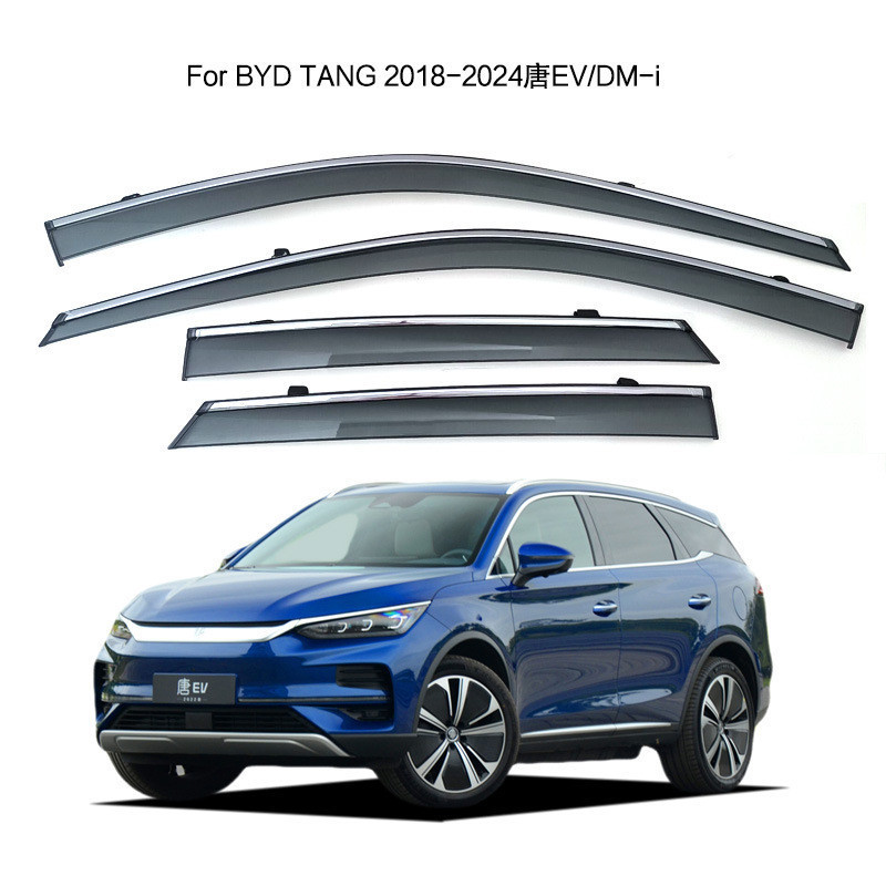 Dedicado 2018-2024 BYD TANG EV DM-i Janela Chuva Sobrancelha Moldagem por Injeção Espessada Alta Qualidade Estoque Pront