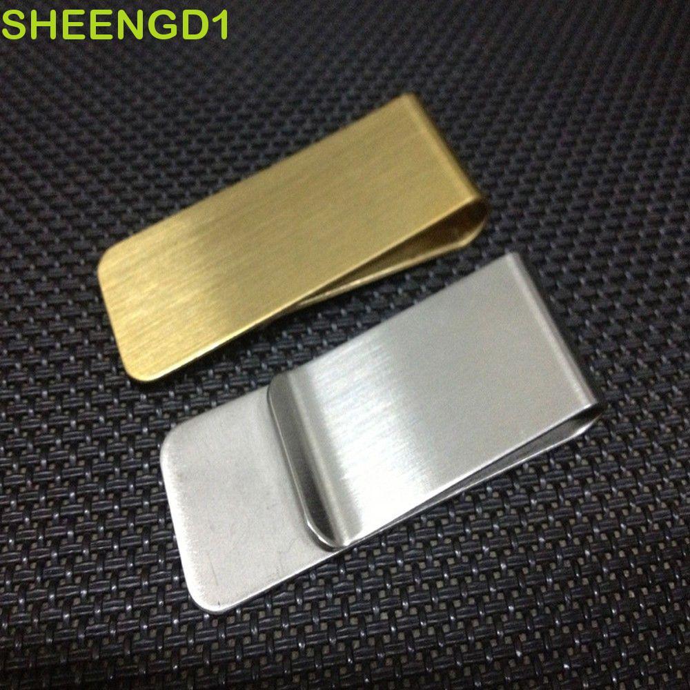 SHEENGD1 Braçadeira De Dinheiro De Alta Qualidade Venda Quente Porta Notas Bolsa Masculina De Aço Inoxidável
