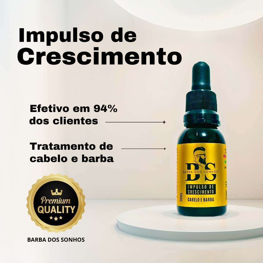 Tônico Capilar Crescimento De Cabelo, Barba e Sobrancelha Original