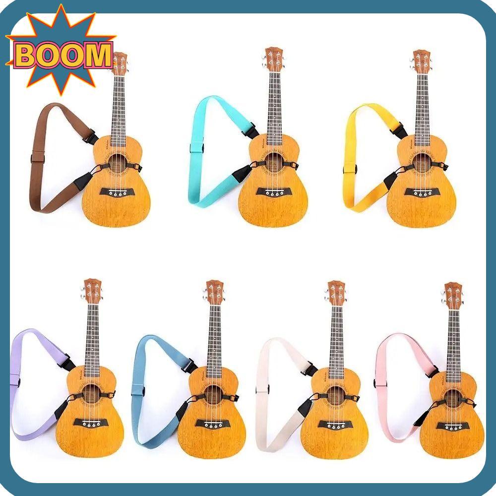 Alça De Ombro Para Guitarra BOOM , De Nylon Durável , Design De Gancho Pendurar No Pescoço Ajustável Ukulele