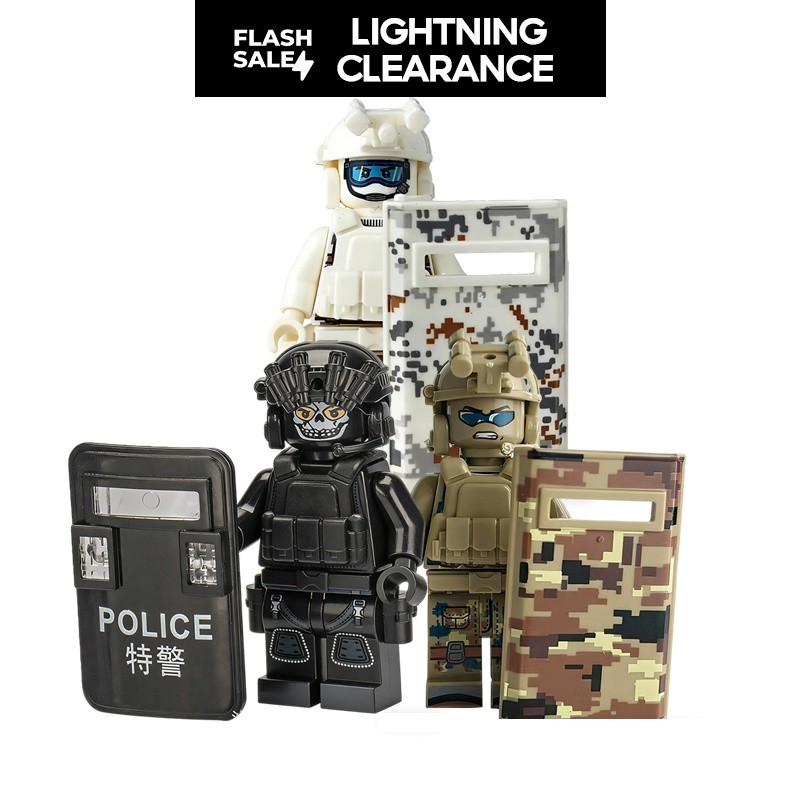 Liberação relâmpago| Minifigura de bloco de construção montado | Série Soldado