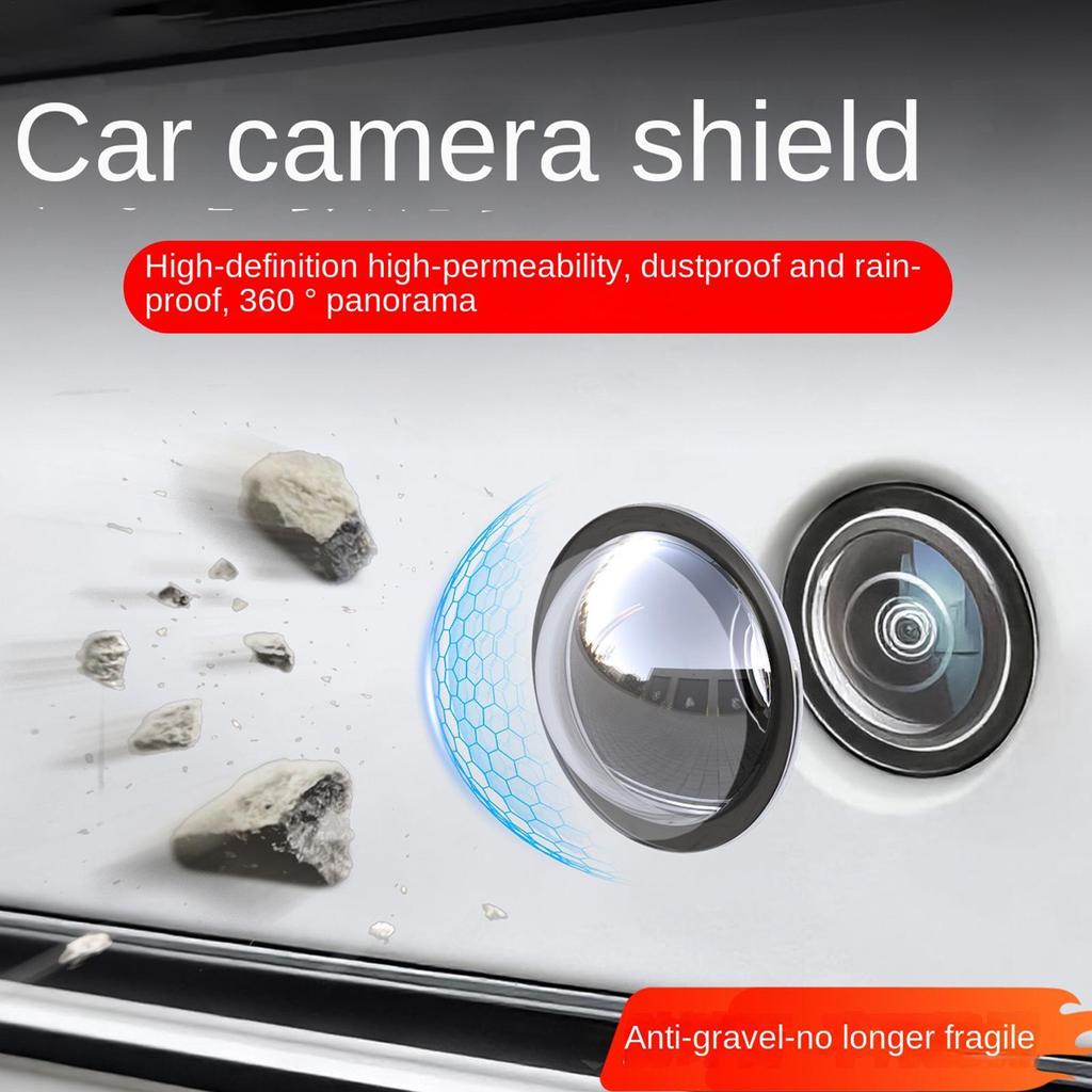 Capa Para Câmera De Visão Traseira De Carro , 2 Peças , Adesivo À Prova De Intempéries , Transparente , Ré De Automóvel 