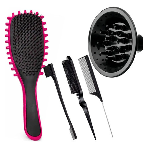 Kit Fitagem De Cabelo Baby Hair Difusor Definidor De Cachos