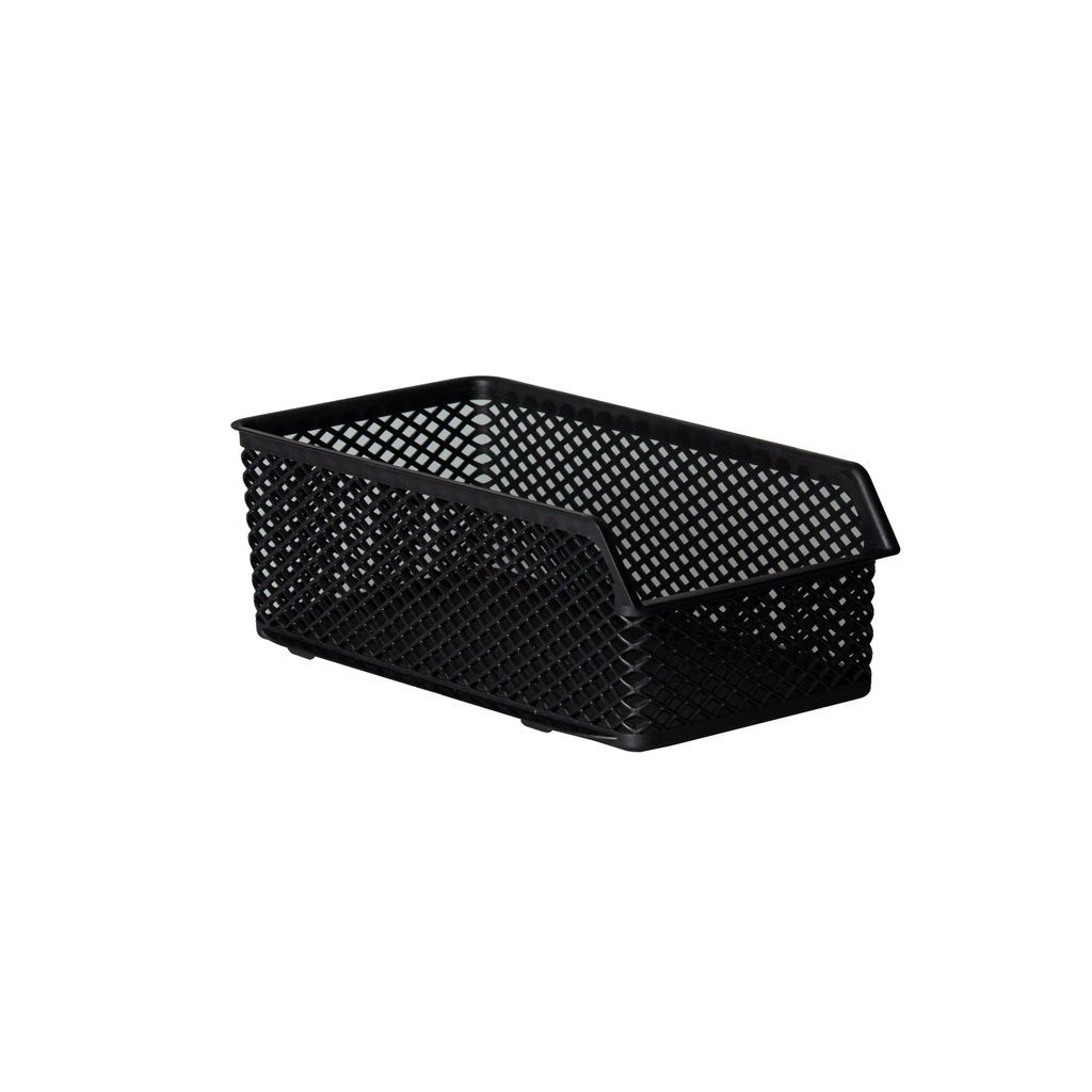 Cesto Organizador Linea Empilhável 15x28x10 Preto - PRMT2020