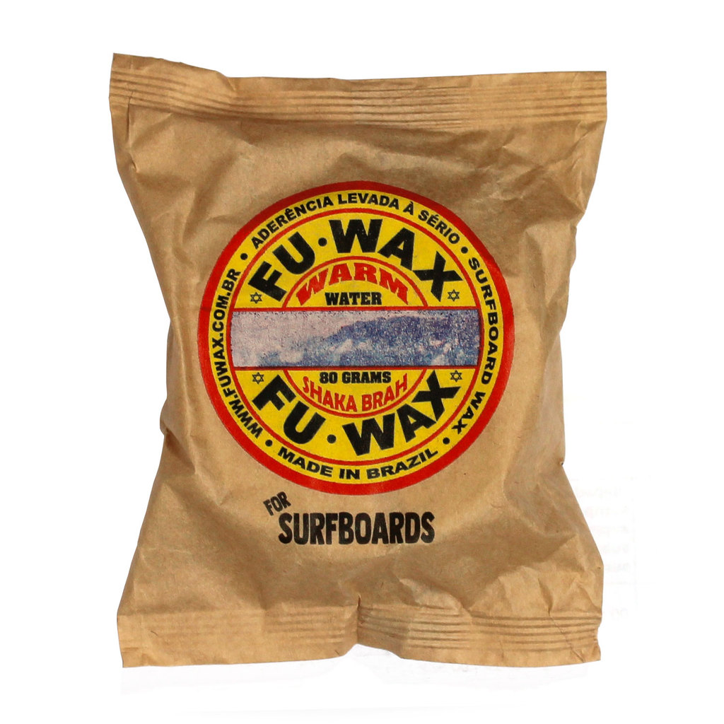 Parafina FU WAX Warm 80g – Surf Wax Para Água Temperada 20°C a 24°C