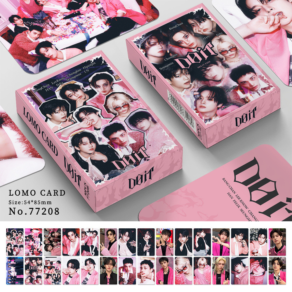30 Cartões Fotográficos Kpop Idol STRAYKIDS DO IT Coleções De lomo ablum