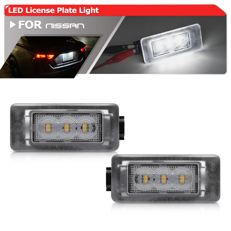 2x Para Nissan Gen6 Altima 2019-Up Sentra 2020 Versa Sedan Rogue 2021 Branco Completo Led Lâmpada De Etiqueta De Luz Da 
