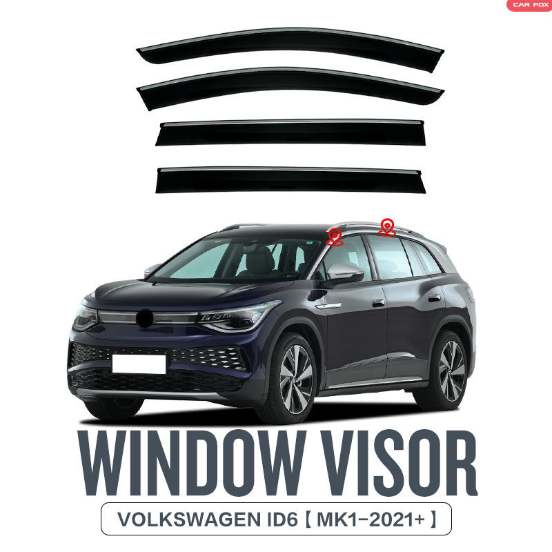 Adequado para Volkswagen ID6 chuva engrenagem espelho retrovisor chuva sobrancelha VOLKSWAGENID6Windowvisor