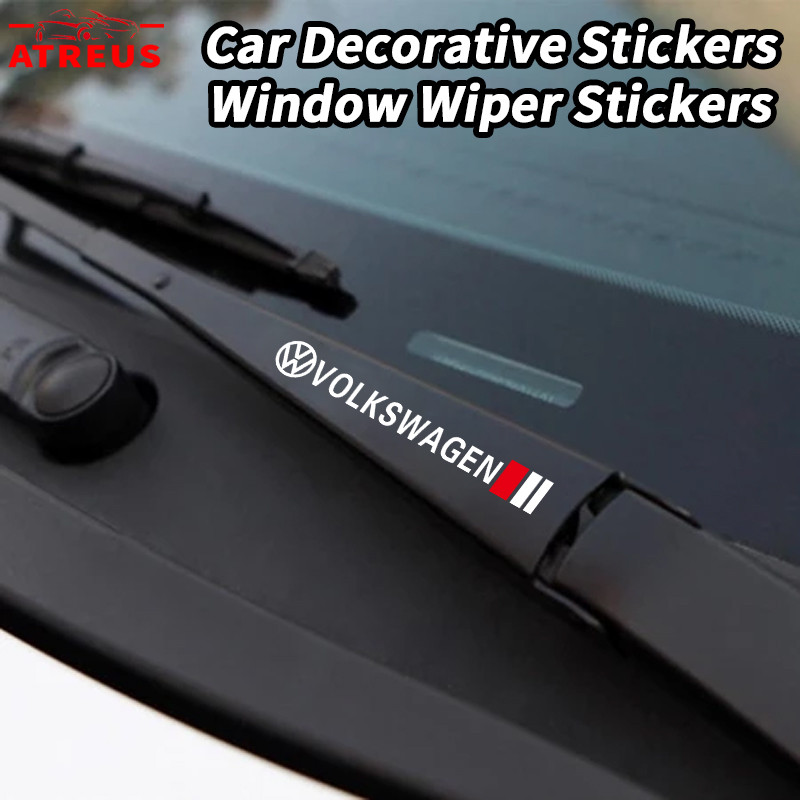 2Pçs Volkswagen Adesivo De Carro Limpador De Janela Adesivos Decoração Decalques Para VW Polo UP T Cross Gol Nivus Golf
