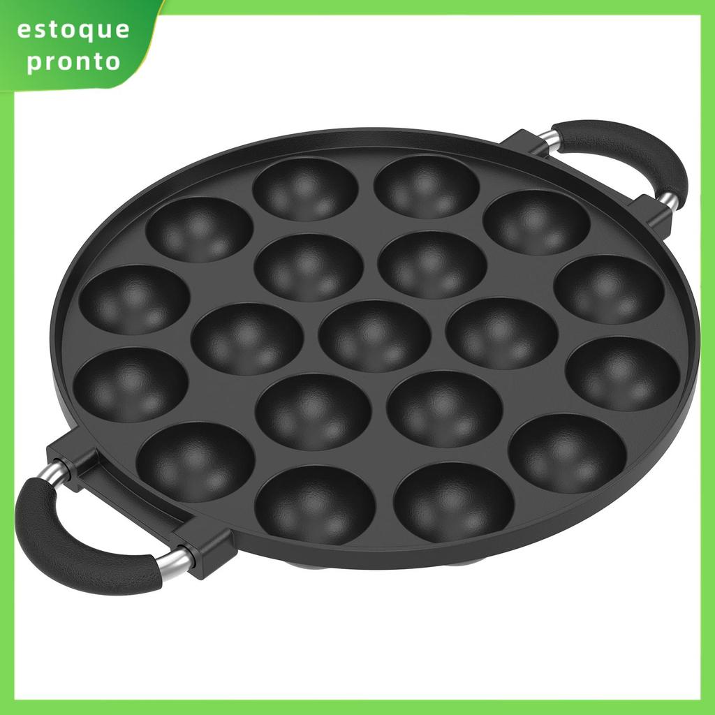 19 Buracos Takoyaki Pan Antiaderente Fabricante De Liga Alumínio Panqueca Bola Para Fogão A Gás SHOPSKC0940