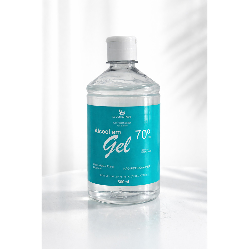 Álcool em Gel 70% Higienizador 500ml – Proteção e Cuidado Diário- Validade 09-2026