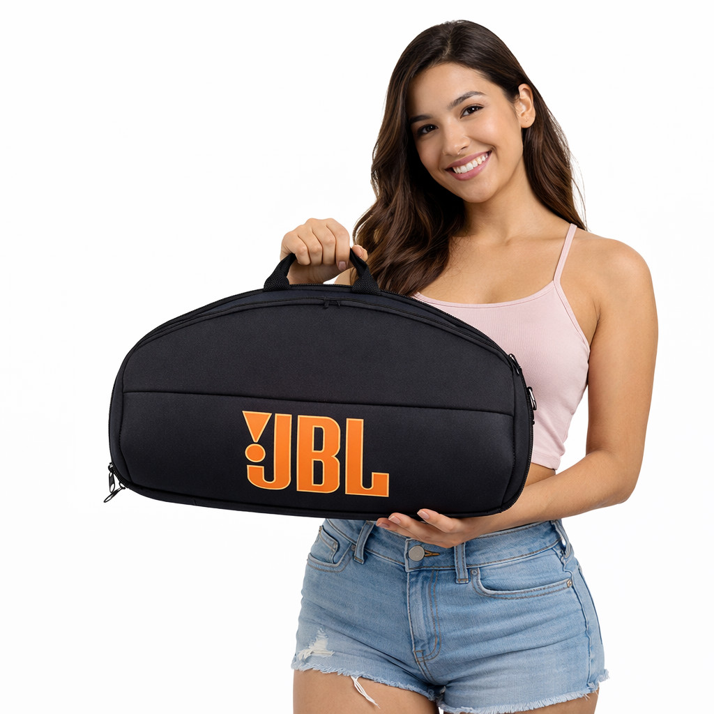 Case Capa para Boombox JBL 1 2 3 4 Resistente a Respingos de Água Bolso Externo Para Acessórios