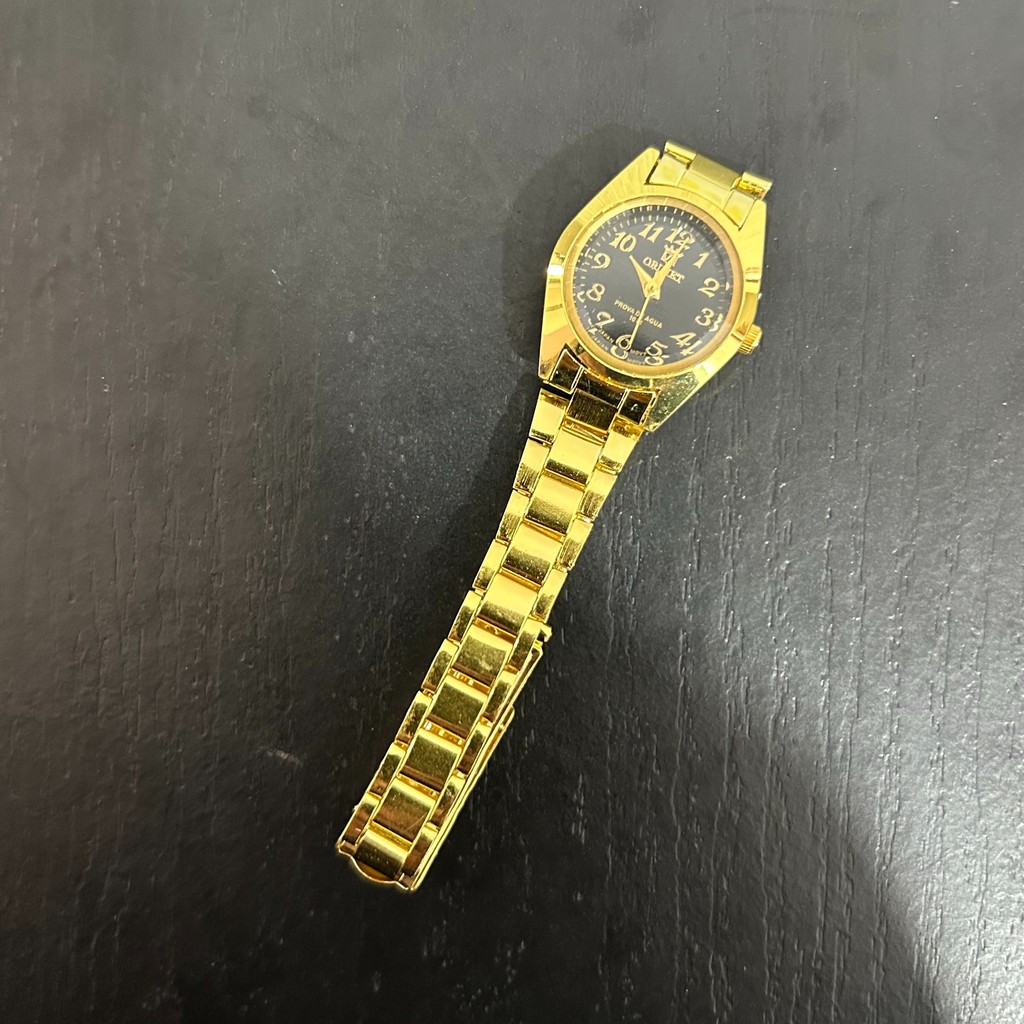 Relógio Orimet Mini Feminino a Prova D´Água Vintage Dourado e Prata