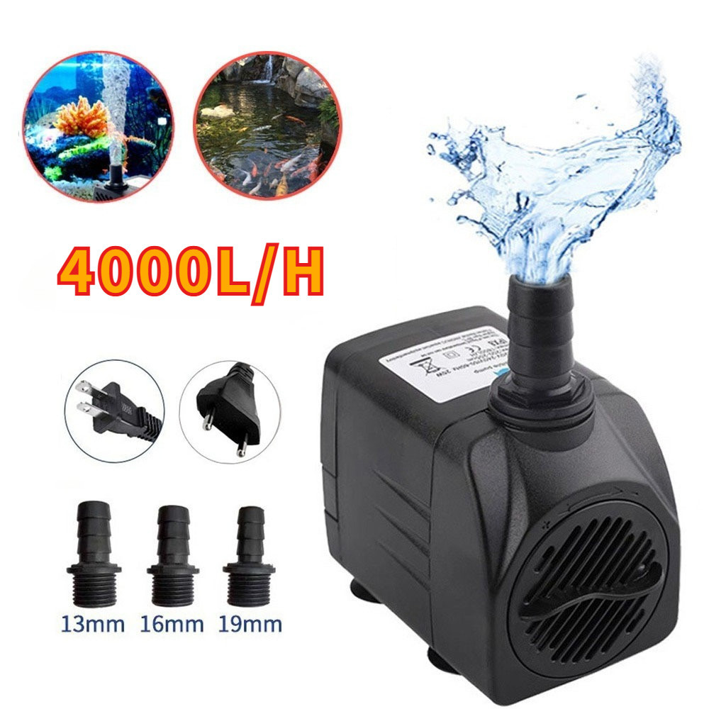 Bomba Submersível De 4000L/H  2000L/H 3000L/H 1000L/H Adequada Para Fonte De Aquário 16w/25W/35w/80w