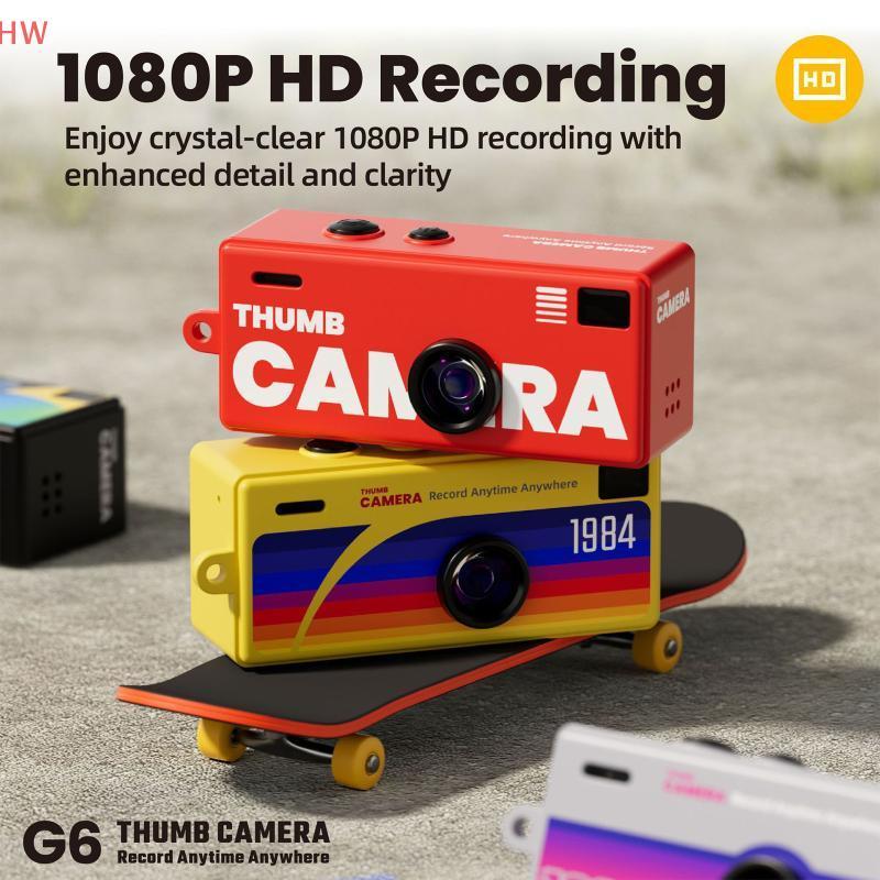 Chaveiro Portátil Para Câmera De Polegar , Ação Retrô , Tela LCD , Gravação De Vídeo 1080P HD