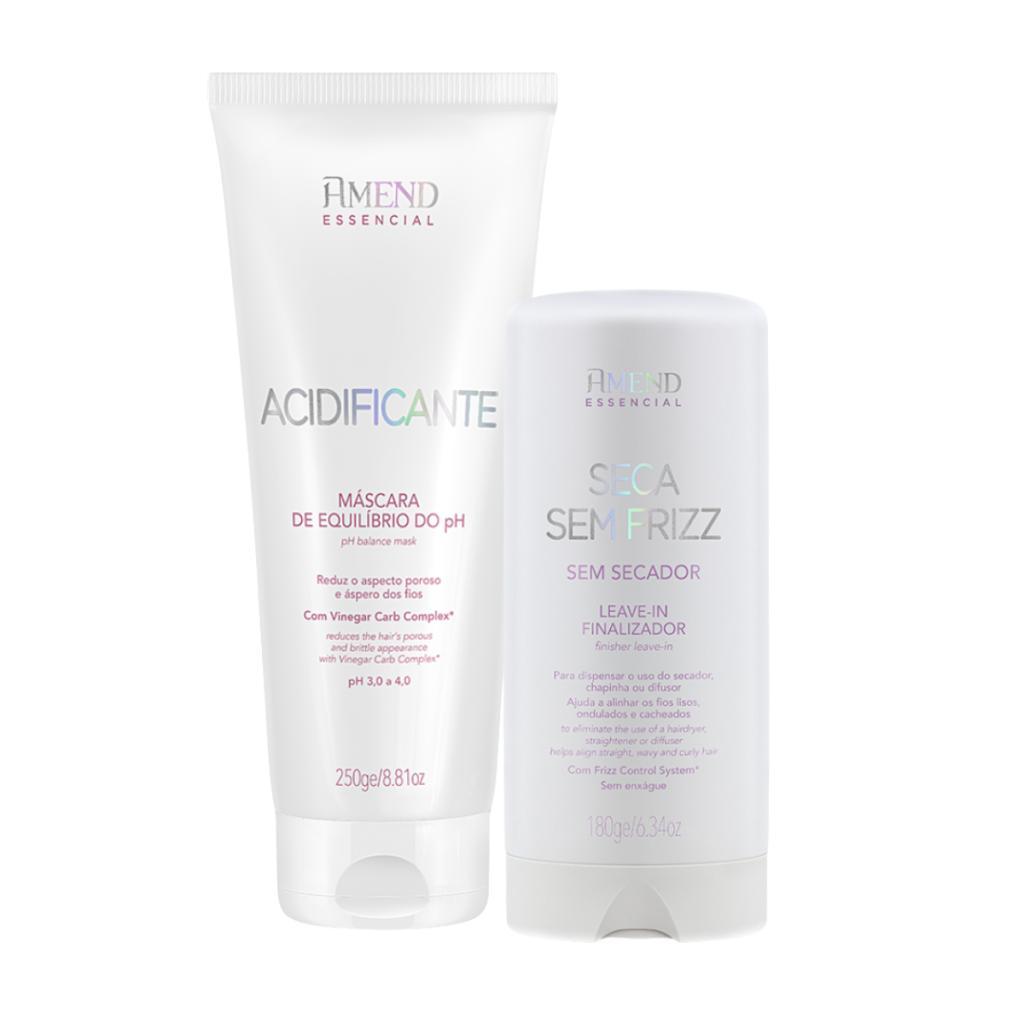 Kit Seca Sem Frizz 180Ml + Acidificante 250G Amend