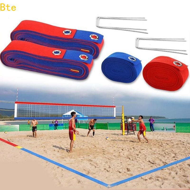 Bte Praia Linha Vôlei Borderline Portátil Marcação Quadras Unhas À Limites Ar